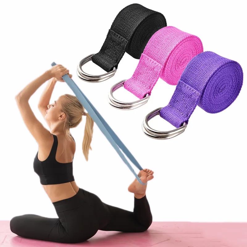 Gymnastic Ring - Tali Yoga latihan katun 183*3.8cm sabuk