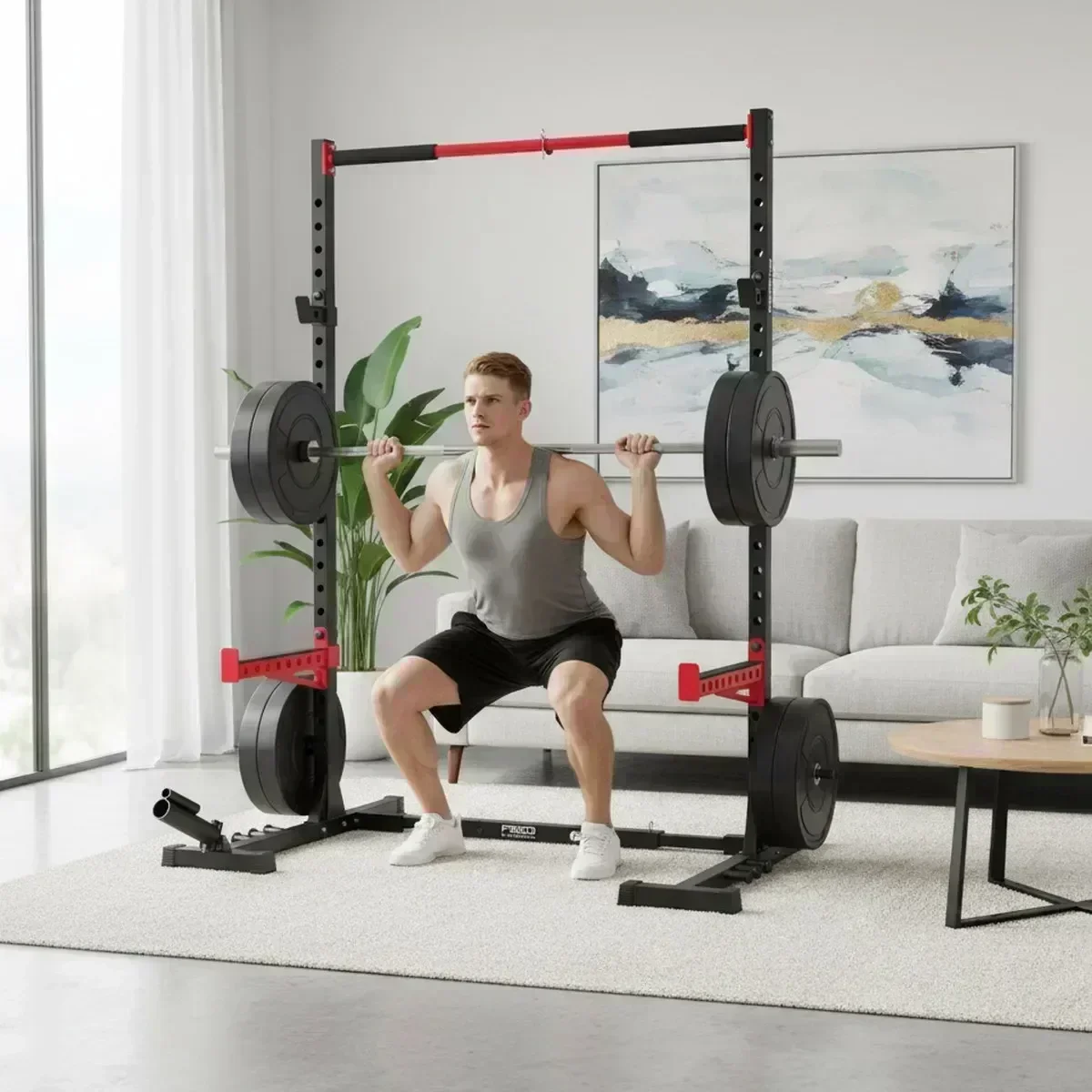 Pull Up Bar - Rak Squat Home Gym yang Dapat