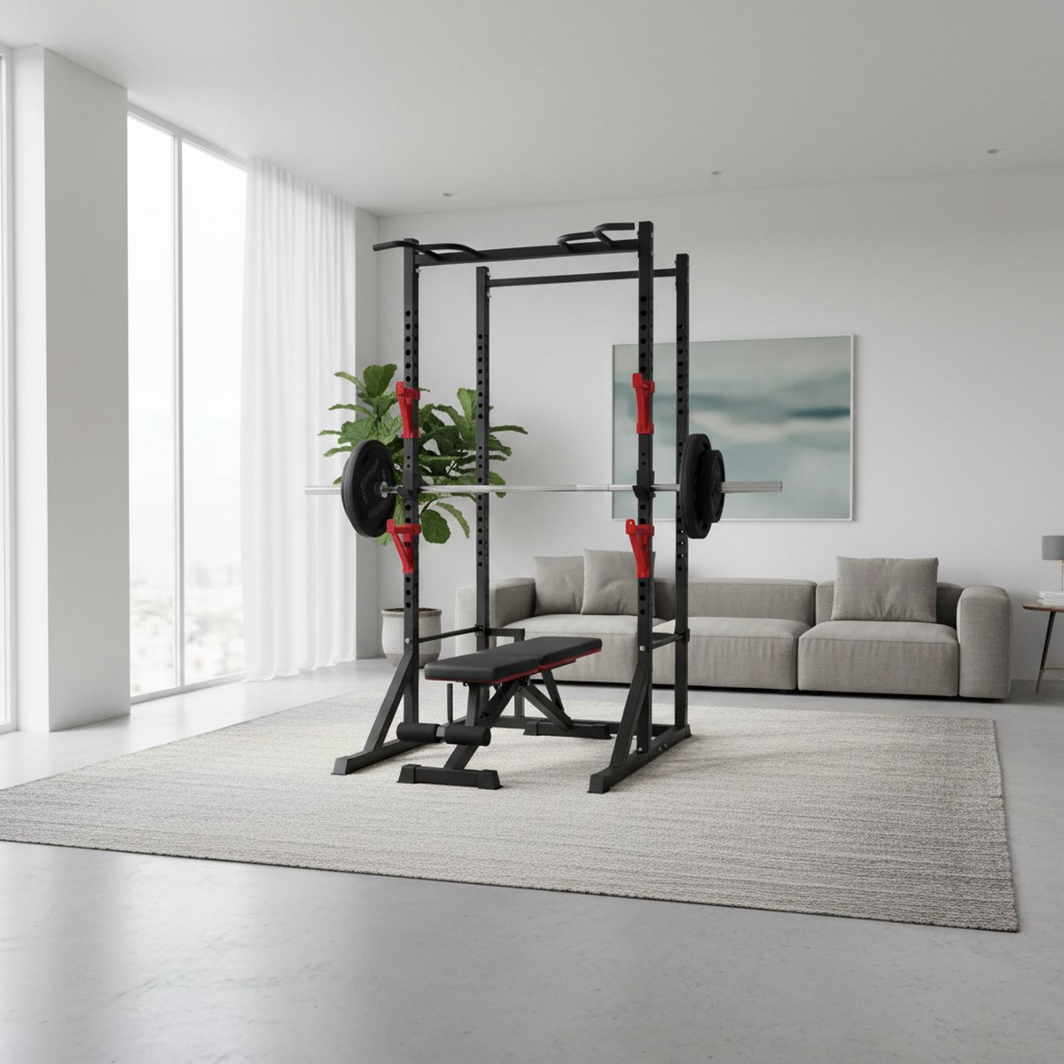 Rak Power yang Dapat Disesuaik - Pull Up Bar ulasan dan harga